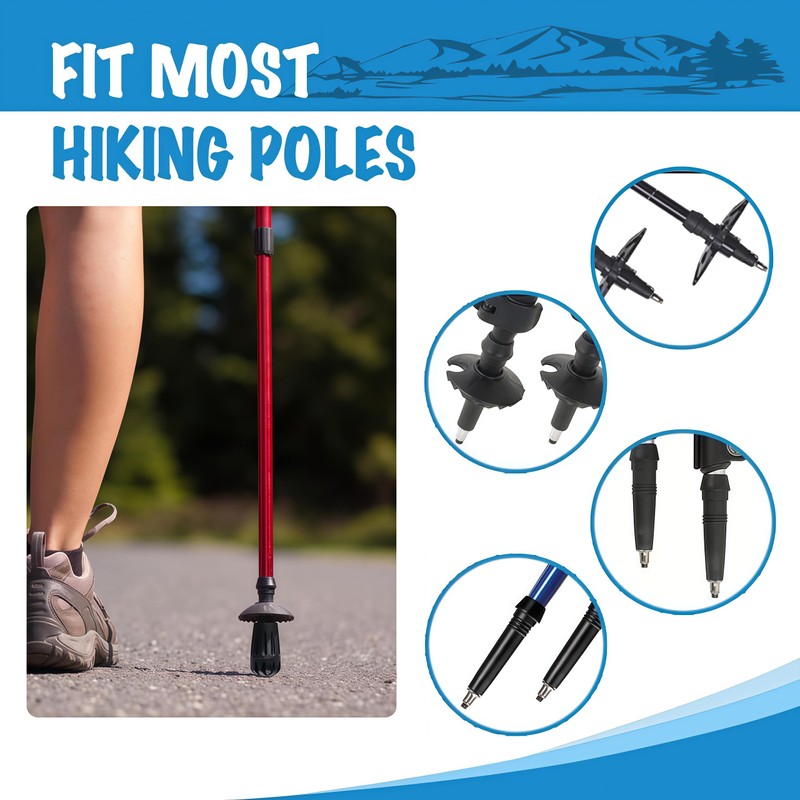 Trekking Pole Tip Protectors Replacement Caps Fit Black Diamond Poles