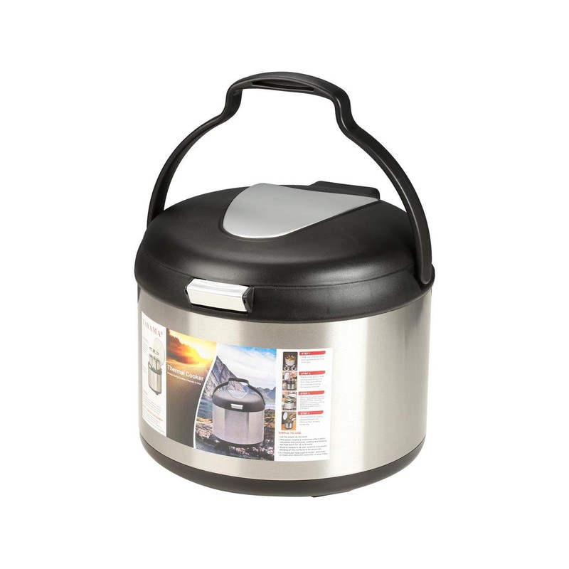 Tayama TXM-50CF Energy-Saving Thermal Cooker, 5 L, Black