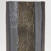 Shigaraki Ware MR-1-2521 Hephimon Vase Flower Base, Large, Vertical, Black,