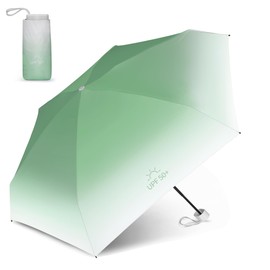 NINEMAX Folding Parasol, 6 Ribs, Ultra Lightweight, Compact, UV Protection, UV Protection, Light Blocking, Thermal Blocking, For Both Sunny and Rainy Weather, For Women and Men with Storage Case,