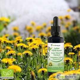 Biotraxx Leber 10-Kräuter-Formel Intensivkur zur Leberreinigung Entgiftung von Leber und Gallenblase vollständig pflanzlich