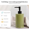 Umlaca Soap Dispenser, Refillable Ceramic Soap Dispenser, 360 ml, Suitable