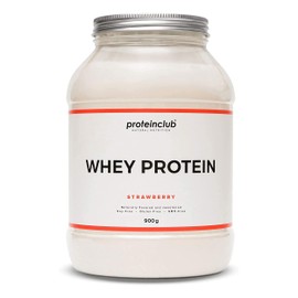 Proteinclub Natural Whey Protein without Additives, Natural Protein Powder without Artificial Flavourings and Sweeteners, Protein Powder with Stevia, Gluten Free, Soy Free, Made in Germany, 900 g