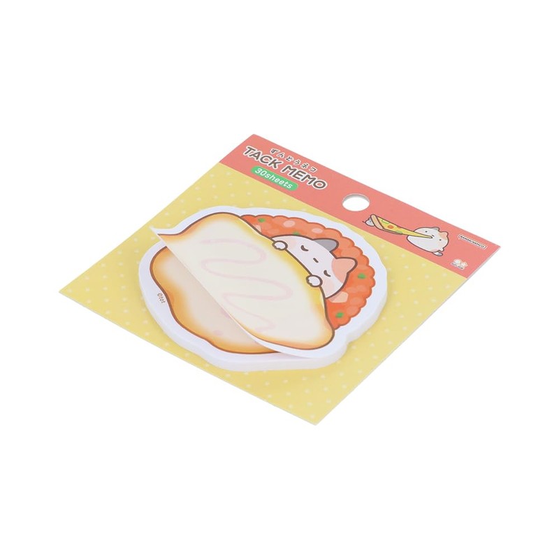 Sunstar Stationery S2846632 Zundo-Neko Sticky Notes, Die Cut, Omurice