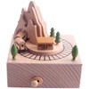 Giilayky Wooden Musical Box Featuring Mountain Tunnel With Small Moving