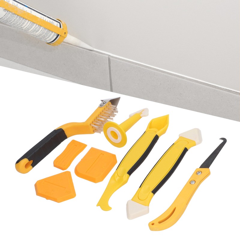 Caulking Tool Kit 8 Piece Silicone Joint Tools Caulk Remover
