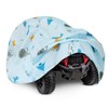 tonhui Ride On Toy Car Cover with Marine Animal Print, Electric Car Cover for Power Wheels Jeep, Outdoor Kids Car Cover Waterproof All Weather - Universal Fit