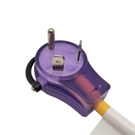 Parkworld 885880 NEMA TT-30P Male with Handle to (3) 5-15R Female, RV 30A to Household Adapter Cord 15A Tri Outlets 125V 2FT (Lighted Female)