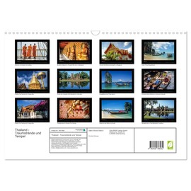 Thailand - Traumstrände und Tempel (Wandkalender 2025 DIN A3 quer), CALVENDO Monatskalender [Calendar] Christian Müringer
