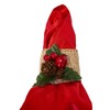 Set of 6-Christmas Napkin Ring-Burlap Christmas Napkin Holders with Pinecone