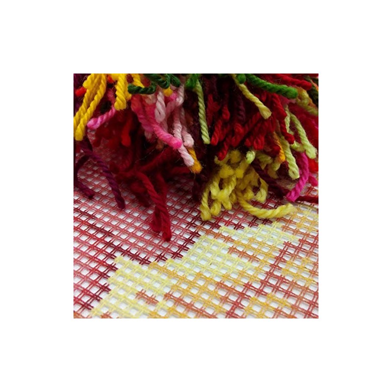 Gerbera Needlepoint Set Throw Pillows 16" x 16" Printed Tapestry