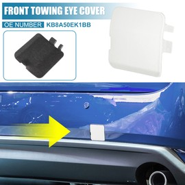 X AUTOHAUX Car Rear Bumper Tow Hook Towing Hole Eye Cover Cap for Mazda CX-5 2017 2018 2019 2020 2021 KB8A50EK1BB Trailer Cap White