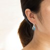 Philip Jones Sterling Silver Aquamarine Drop Earrings Created with Zircondia®