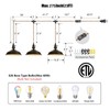 Haolaike 22FT Plug in Pendant Light with Cord On/Off Switch