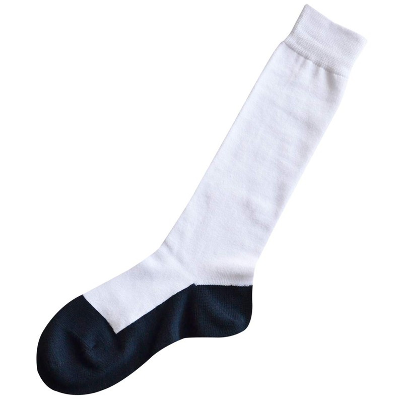 N.S.TRADING Baseball Under Socks, Plain, White, Navy, 3 Pairs Set,