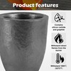 Molten Masters #8-8KG Premium Black Silicon Carbide Graphite Crucibles Cup