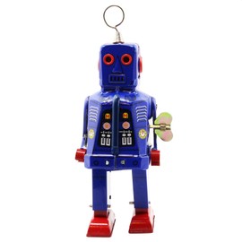 Superfreak® Tin Plate Robot Tin Toy Robot Tin + Large = 20 – 30 cm, Blue 1