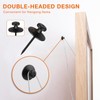BoxedHome 50 Pcs Double-Headed Picture Hangers Nails, Decorative Push Pin,