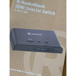 RadioShack HDMI Selector Switch 2-In/1-Out 4k 2k and 1080p Compatible #1500468