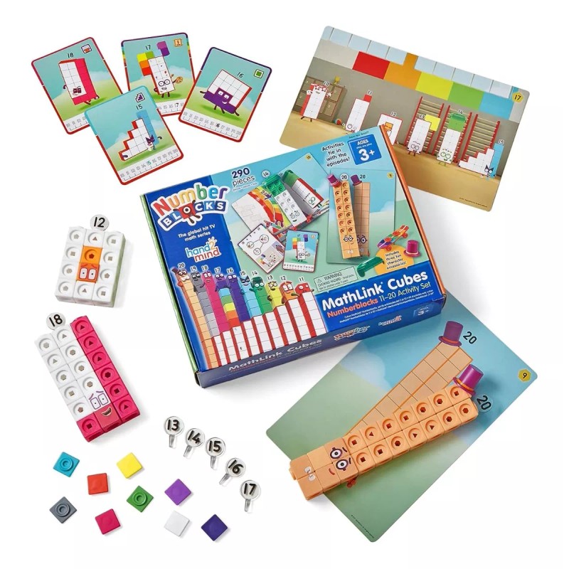 Hand2mind Set Del 11 - 20 Bloques Numberblocks Juguete Didáctico