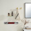 JQK Bathroom Glass Shelf Gold, Tempered Glass Shower Storage 8
