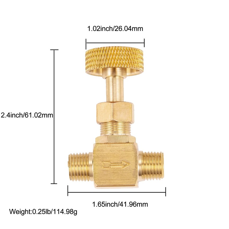 Breezliy 2 Piece Heavy Duty Brass Instrument Replacement Control Needle