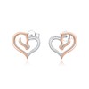 Heart Horse Earrings,925 Sterling Silver Hypoallergenic Gold Horse Stud Earrings for Sensitive Ear Cute Animal Stud Earrings Jewelry Gift for Women Mom Daughter Wife