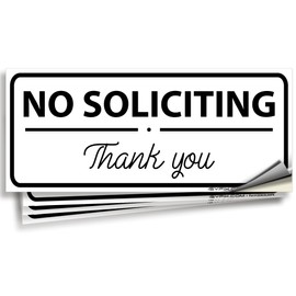 iSYFIX - Pegatinas de carteles para casa, hogar y negocios, paquete de 4 unidades de 7 x 3 pulgadas, vinilo autoadhesivo de alta calidad, laminado para la máxima resistencia a los rayos UV, la