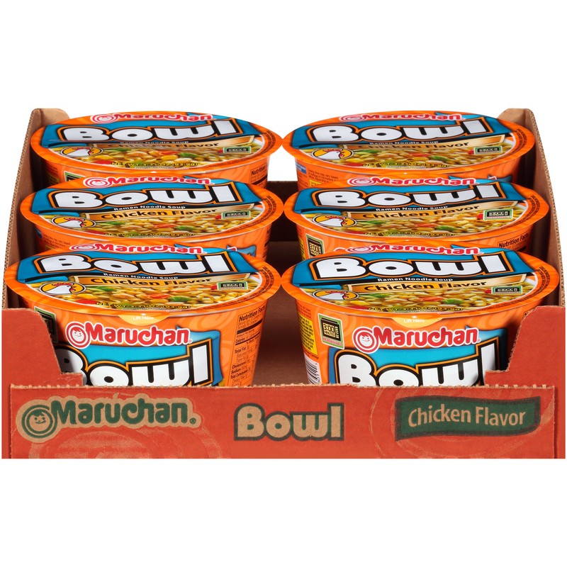 Maruchan Bowl Chicken, 3.31 Oz, Pack of 6