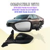 Left Driver Mirror Compatible With 2018-2022 Honda Accord LX, Sport,With