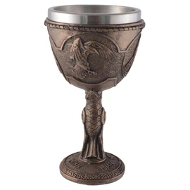 VOGLER Joh. Vogler GmbH Bronzed Viking Goblet Hugin and Munin Volume: 300 ml