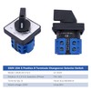 Taiss Universal Changeover Switch 20A 550V 4 Position 8 Terminals