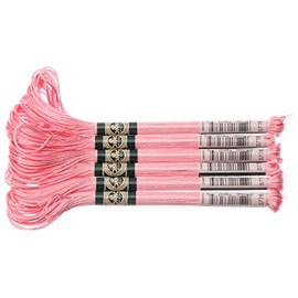 DMC DMC1008F #S776 Satin Thread Embroidery Thread 6 Bundles #25 8m Pink
