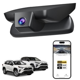 4K Dash Cam for Toyota RAV4 2022-2025, OEM Appearance, Super Night Vision, No Visible Wires Dash Camera for Cars, G-Sensor, Loop Recording, Plug & Play, Free 128GB Card