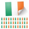 20 X Ireland Irish St Patricks Flag Stickers - Rectangle