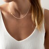 Cross Necklace Gold Plated Cross Pendant Necklace Dainty Pearl Link