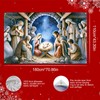HOMETITUTE Nativity Scene Banner Holy Night Manger Decorations 71 x