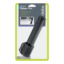 Bike Stem Raiser Handlebar Extender by Delta Cycle - Increases Bar Height Up to 4.6" - Riser Adapter for Mountain Bike (MTB), Hybrid, Road Bike, with Durable Aluminum Construction