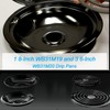 4 Pack Black Porcelain Burner Drip Pan By AMI PARTS