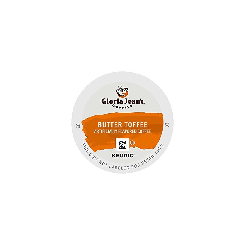 Gloria Jean's Coffees Butter Toffee, Single-Serve Keurig K-Cup Pods, Flavored