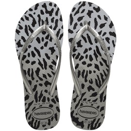 Havaianas Women's Slim Animals Flip Flop -GREY, 9/10