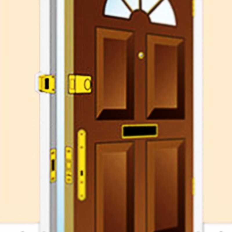 Yale YES-NL-CH Essentials Nightlatch, 60mm Backset, Chrome Finish