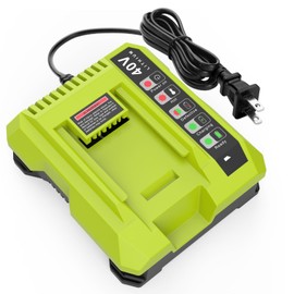 Ahomtikk OP401 40V Fast Charger Replacements for Ryobi 40V Battery Charger, Compatible with Ryobi 40V Battery OP4060 OP4050 OP4040 OP4030 OP4020 (with Wall-Mount Hole)