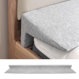60"x8"x5" Bed Wedge Pillow for Headboard Bed Wedge Gap Filler Cover 1.5-inch Gaps Mattress Wedge Gap Filler to Stop Items Falling Down(Grey)