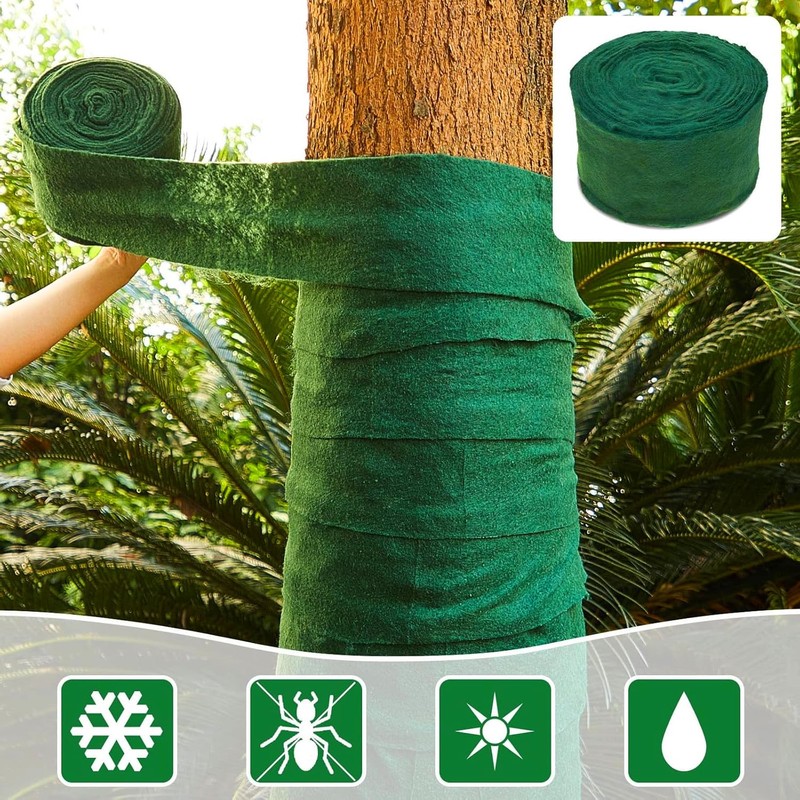 Tree Protector Wraps, Winter Plants Tree Trunk Cold-Proof Frost Protection