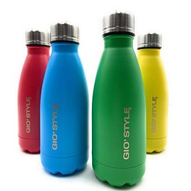 GIO'STYLE Fun 4403030 Thermos Flask Steel Bottle 0.5 L Assorted Steel Red