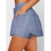 RSBFK Women's High Waisted Ruffled Tennis Skirt Pleated Mesh Layered