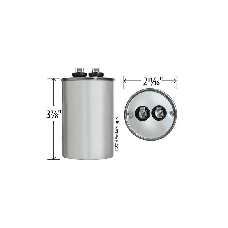 60 uF MFD x 370 VAC Capcom Capacitor Replaces Genteq