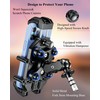 BRCOVAN Motorcycle Fork Stem Phone Mount with Vibration Dampener &