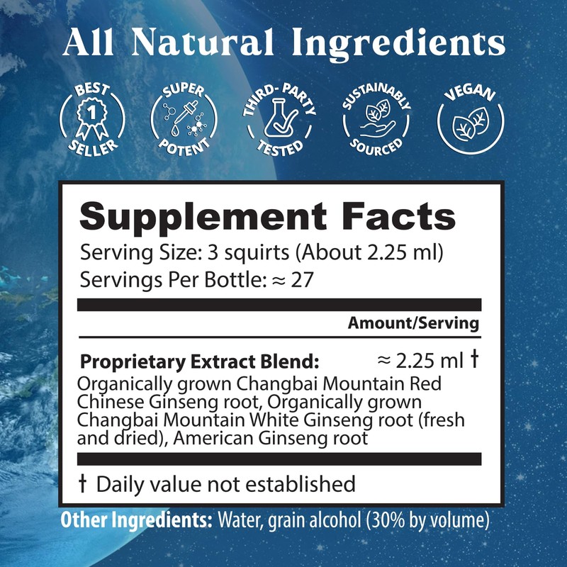 Dragon Herbs Ginseng Sublime Drops | All Natural Extract Supplement